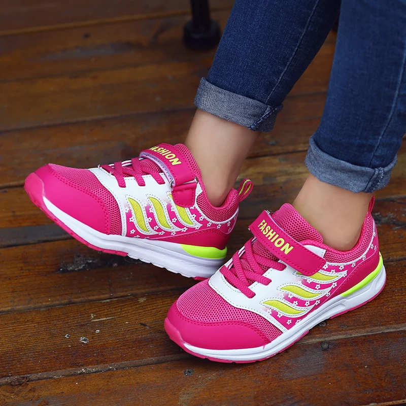 Autumn Hot Style Children Casual Shoes Breathable Mesh Sneakers Girls Flat Fashion Kids Sport Brand Trainer | Спорт и развлечения