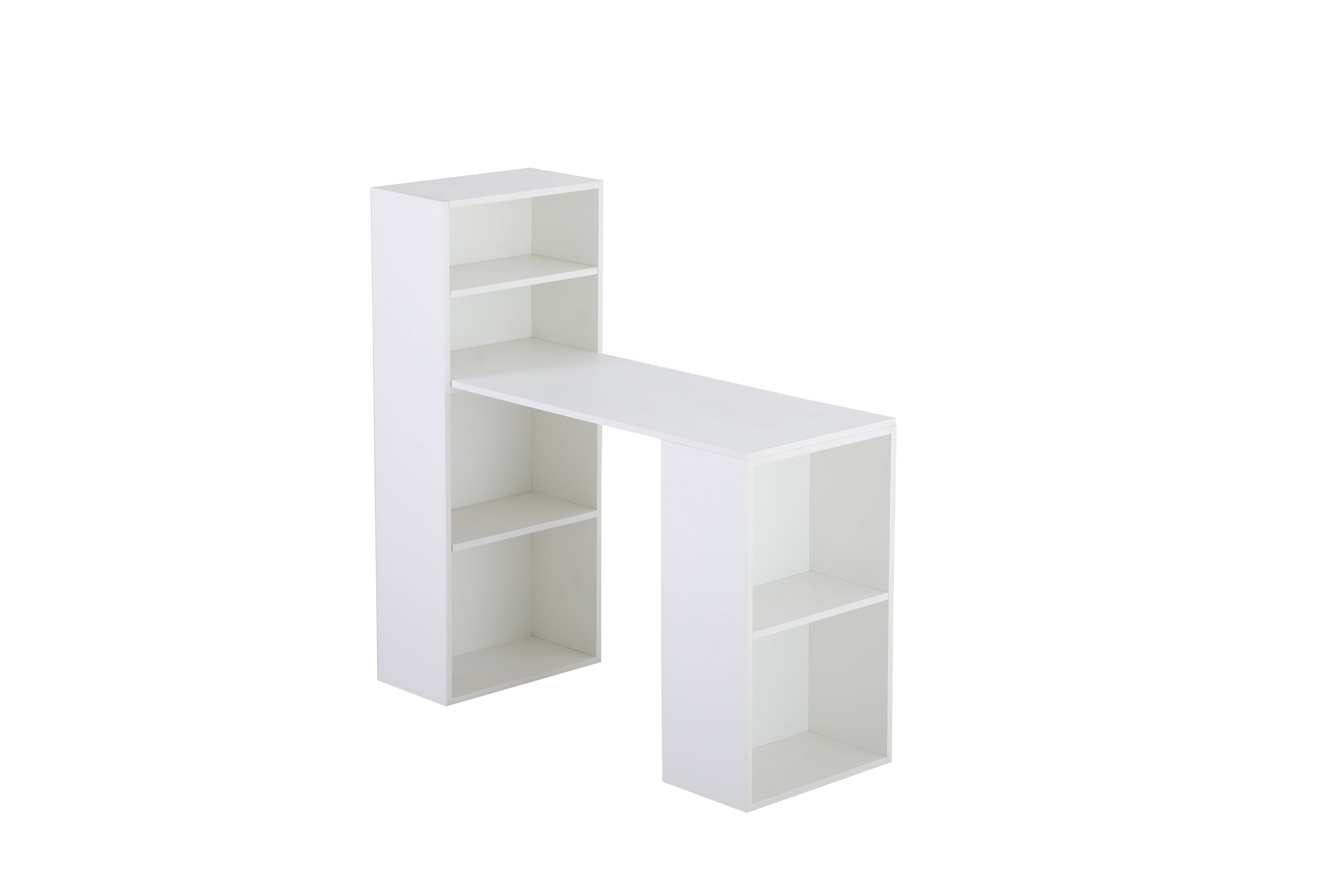 

Compact Computer Desk Study Writing Table Modern Simple Style Wooden Study Workstation, Home Office Desk with Storage Removable