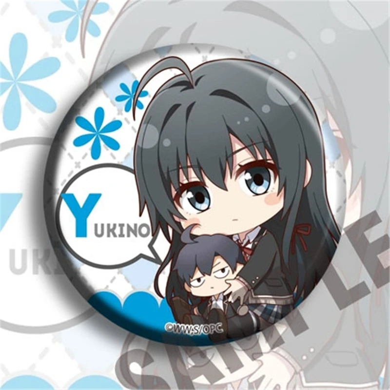 8 шт. аниме Мой подросток романтическая комедия мультяшная булавка значок брошь