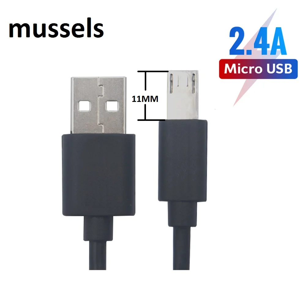 Кабель Micro USB длиной 1 м 11 мм аксессуары для зарядки Blackview Leagoo M5 Bluboo Maya Oukitel K6000/Pro U20