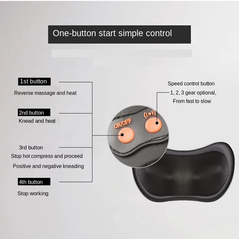Электрическая Массажная подушка для плеч и шеи вибратор расслабления спины тела