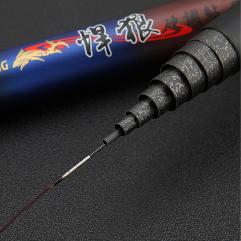 Телескопическая удочка из углеродного волокна сверхтвердая Удочка 8/9/10/11/12/13/14/15 м