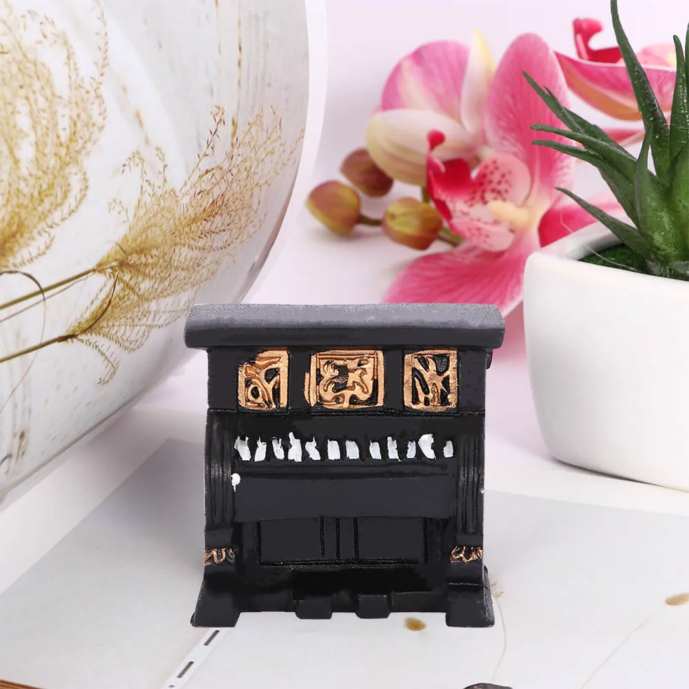 Винтажные старые креативные полимерные Мини фигурки пианино маленькие