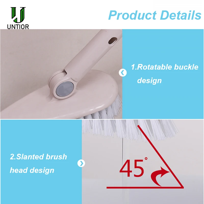 Многофункциональная щетка для пола с длинной ручкой чистки ванной комнаты