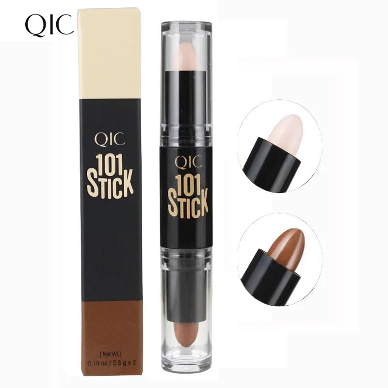 Брендовый консилер для макияжа лица QIC палочка с двойной головкой контурной