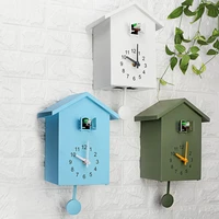 modern bird cuckoo quartz wall clock home living room horologe clocks timer office hanging watch gifts home decoration