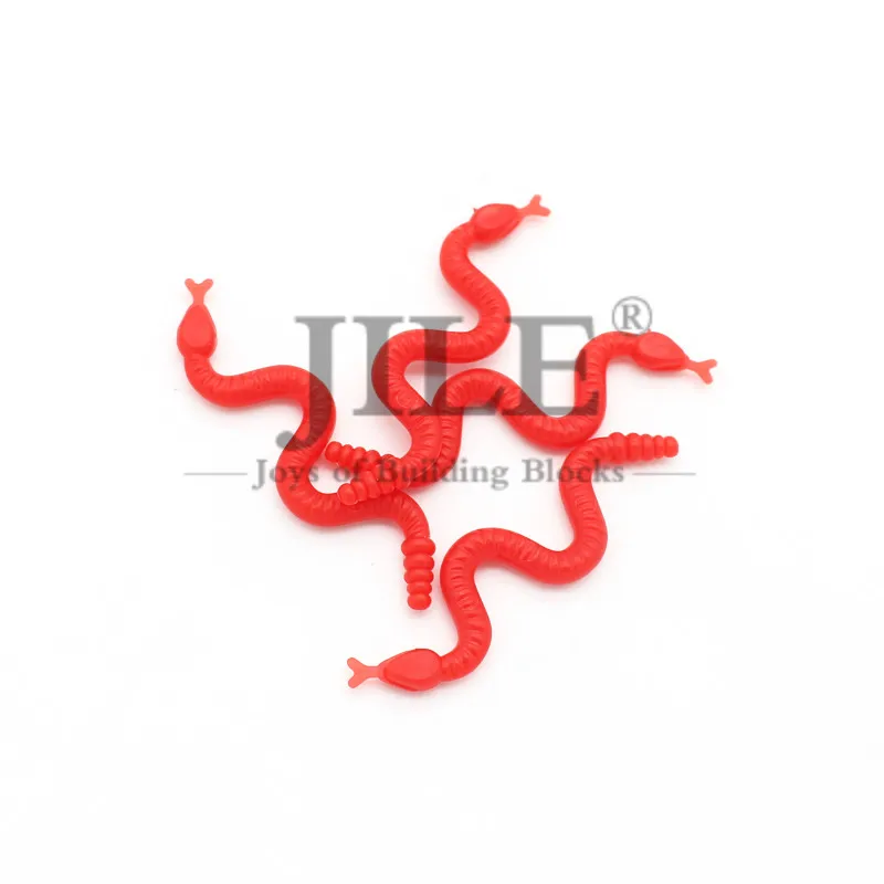 Moc змея рептилии моллюсков 30115 DIY творческие просвечивающие Строительные блоки