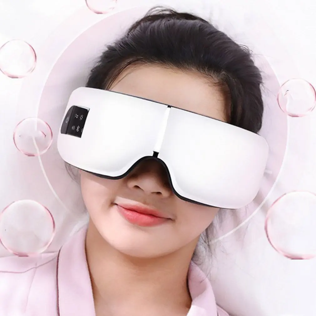 Eye Massager Hot Compression Steam Mask With Heat Air Shiatsu For Strain Fatigue Relief Better Sleep |