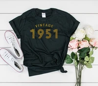 rose gold 1951 vintage t shirt gift for ladies 70th birthday gift party shirt unisex shirt summer round neck 100 cotton