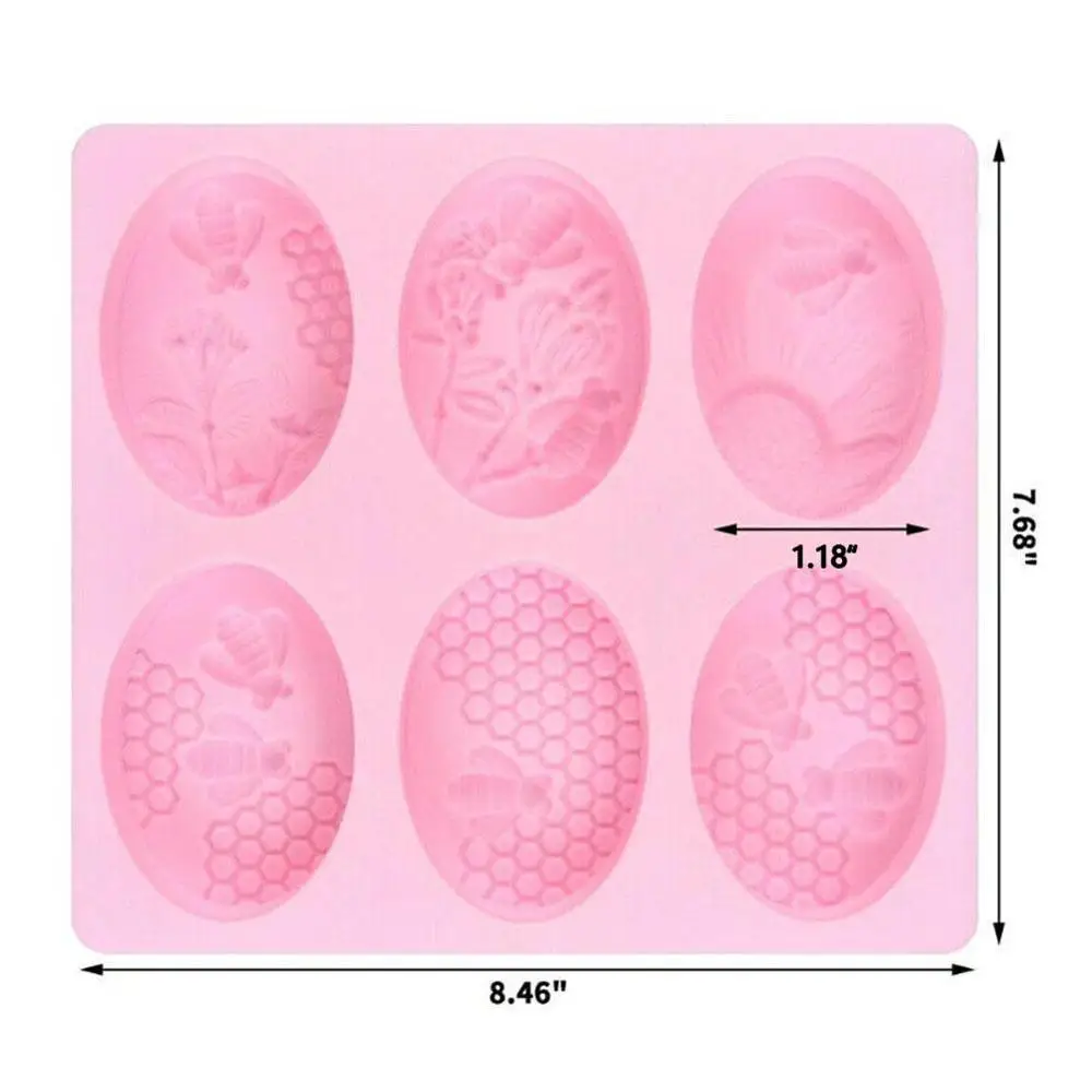 1 шт. Мёд пчелы силиконовая форма для мыла поделок ручной 3D насекомых