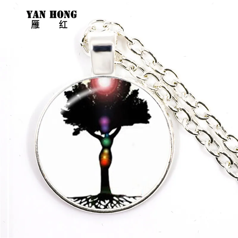 2019 7 Рэйки лечение чакры ожерелье Будда йога кулон для медитации и символ ом