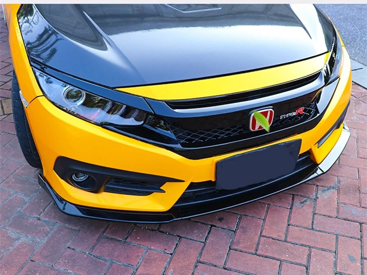 Комплект обвеса для Honda Civic спойлер 2015-2018 S ABS задний подлокотник передний бампер задний диффузор защита бамперов на.