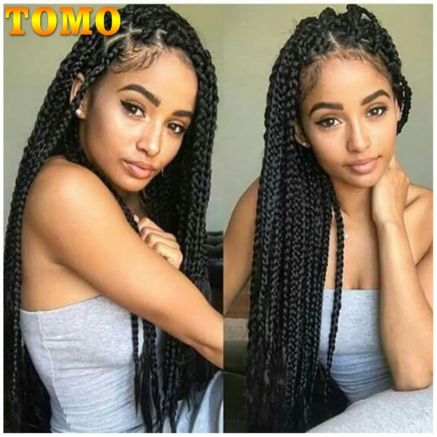 TOMO 1" 18" 2", вязанные крючком косички, синтетические волосы, 22 корня, Омбре, вязанные косички, волосы для наращивания, черные, вязанные крючком, Br tсерый Крош