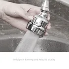 Водосберегающая насадка для смесителя, с поворотом на 360 градусов