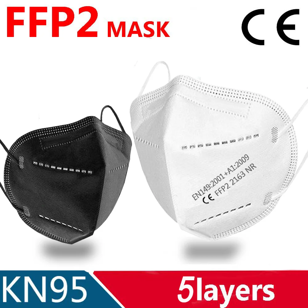

KN95 ffp2 Mascarillas Face Masks Dust Respirator KN95 Mouth Masks Adaptable Against Pollution Breathable Mask 95% Filter FFP3