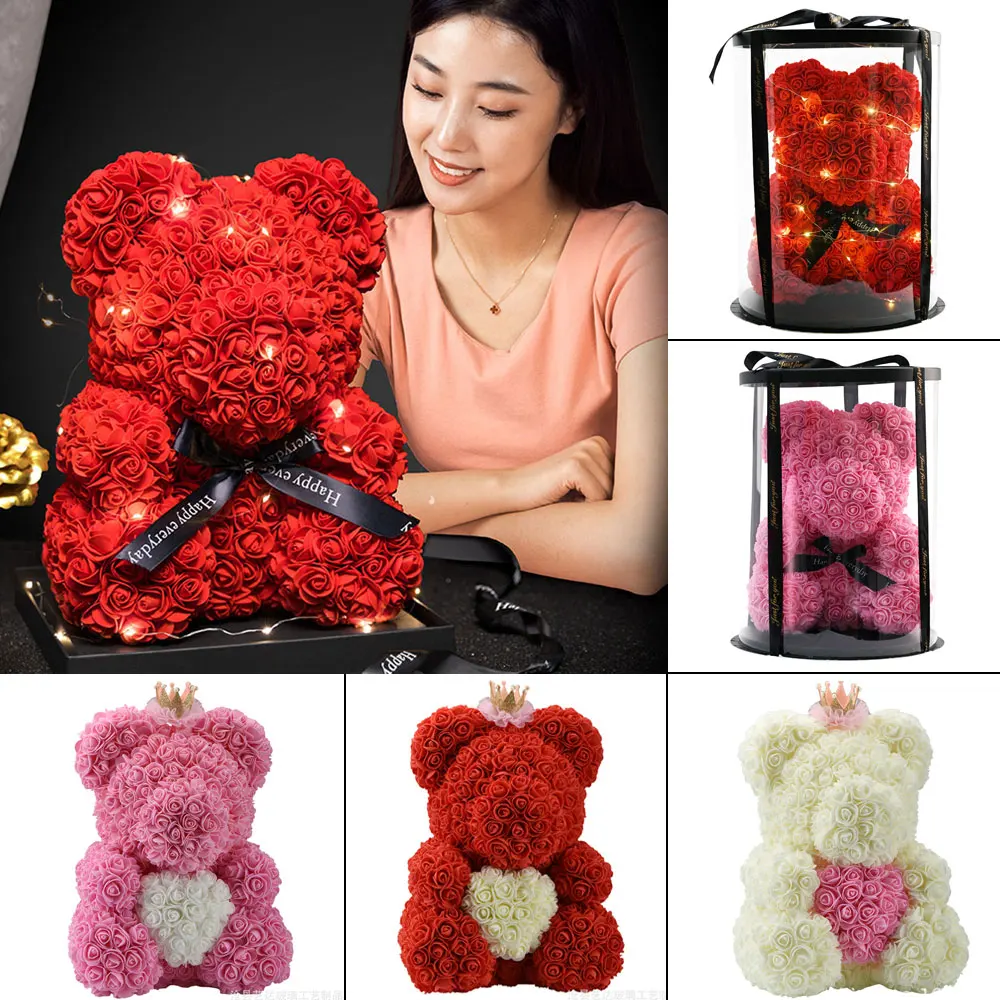 Прямая поставка подарок на день Святого Валентина мишка тедди роза