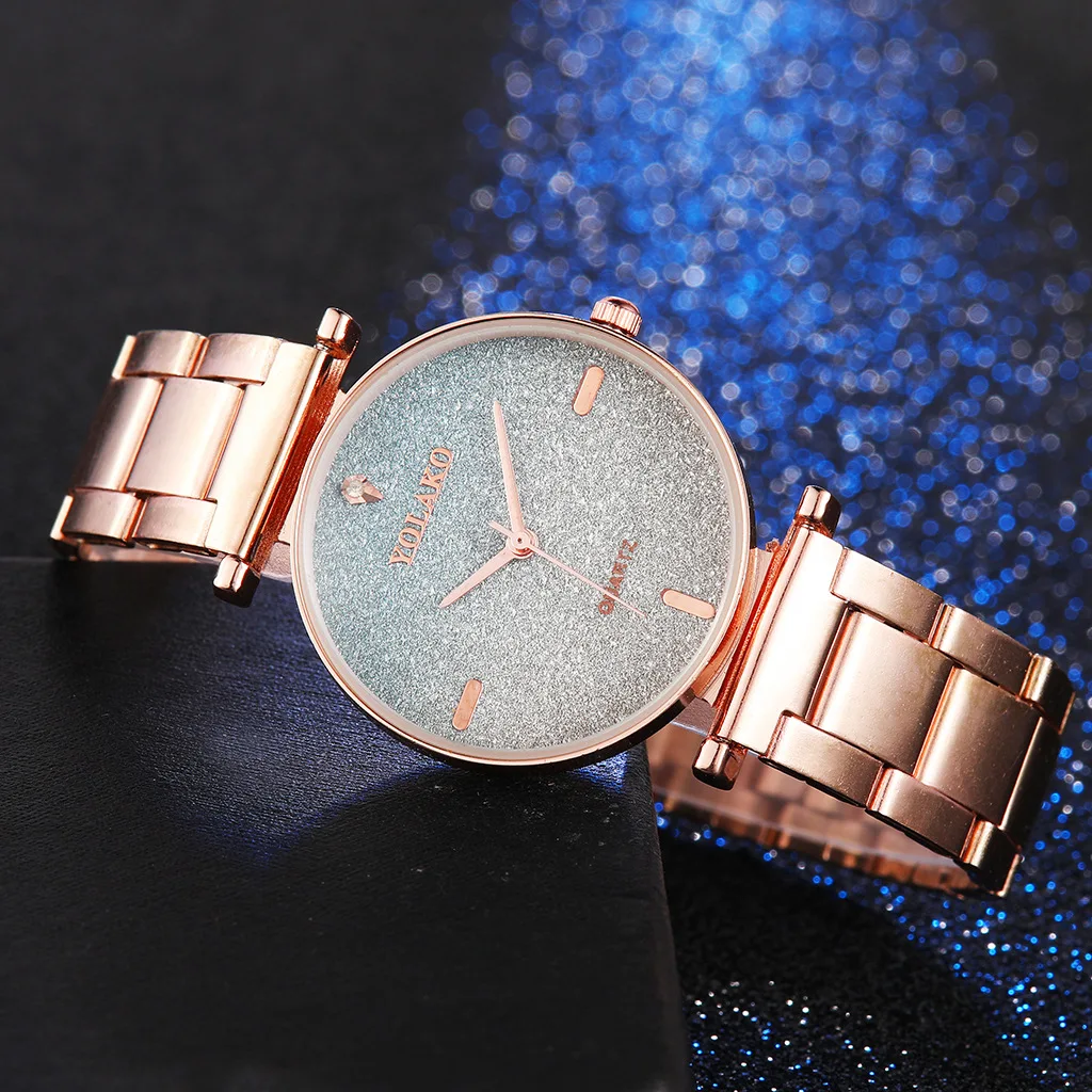 

New Fashion Watch Alloy Star Gradient Color Ladies Watch Fashion Quartz Casual Watch