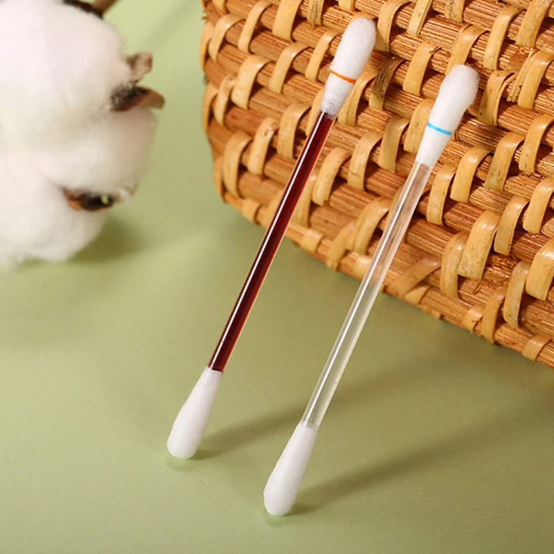 

100Pieces First Aid Kit Iodine Cotton Stick Iodine Disinfected Cotton Swab Outdoor Emergency Wound Care Dressing