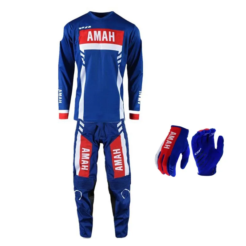 Мужские штаны и трикотажные футболки MX для мотоциклов yamaha MTB BMX внедорожный