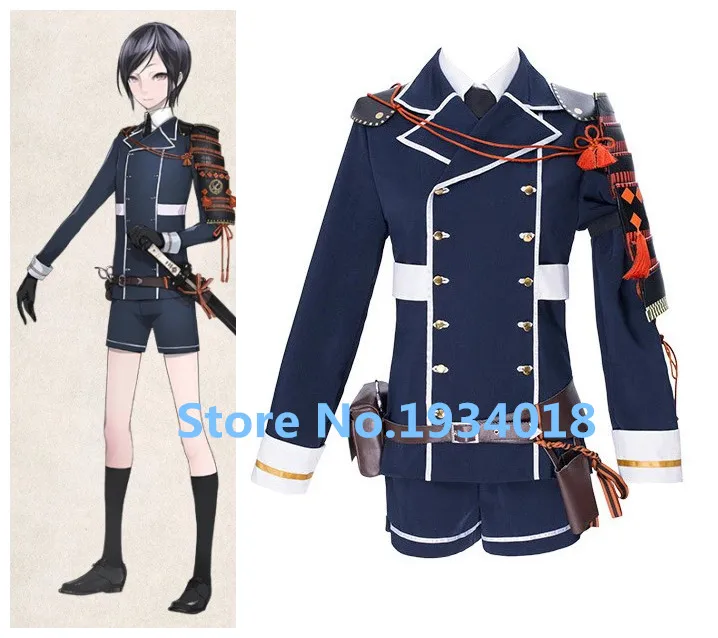 

Touken Ranbu Yagen Toushirou Uniform Outfit Anime Costumes Full Set New Version Halloween Cosplay Costume