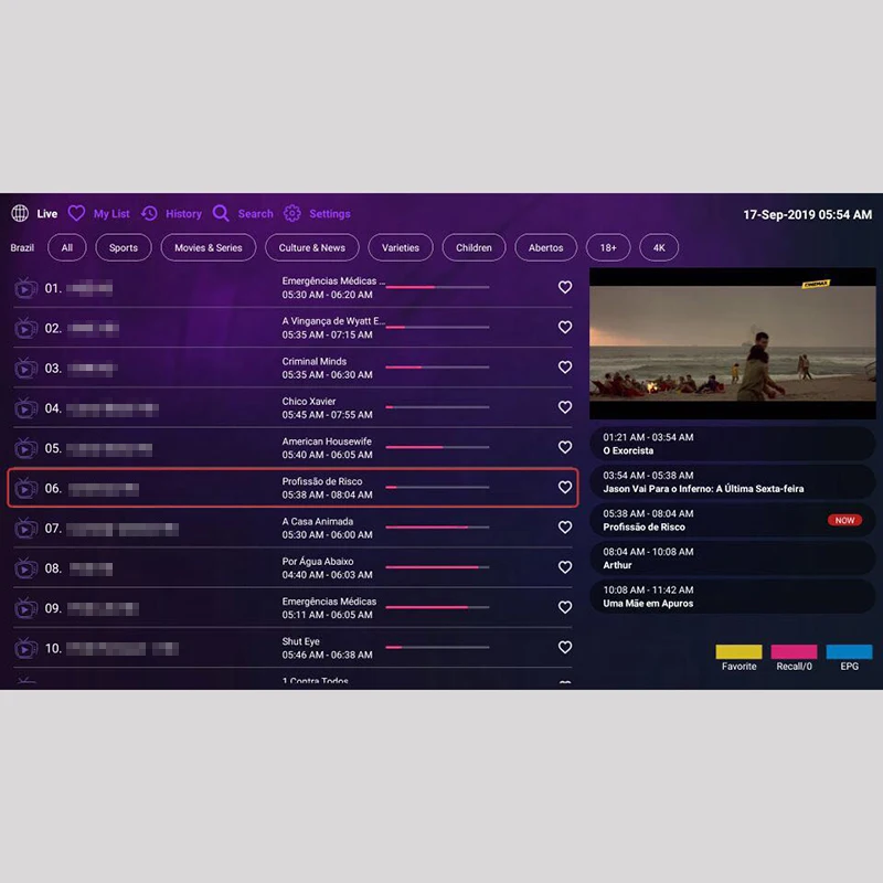Infinity Iptv подписка для Бразилии, Колумбии, Мехико, португальский, Испания, VOD
