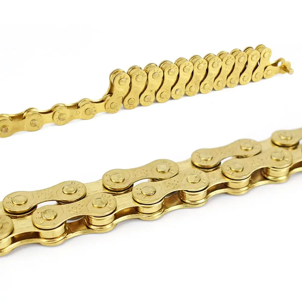

Chain Bicycle Parts Mountain Road Bike 8 Speed Chains MTB 8 Speed Velocidade Cadeia Cycling Half Hollow Gold Silver Hots sales