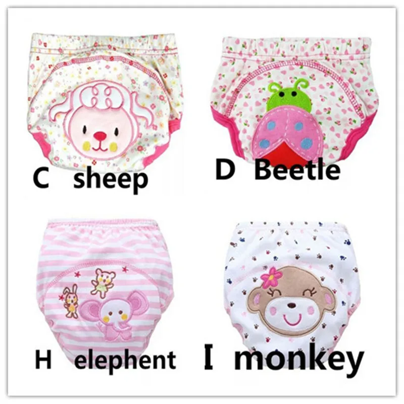 30 шт./лот детские подгузники детское нижнее белье многоразовые тренировочные