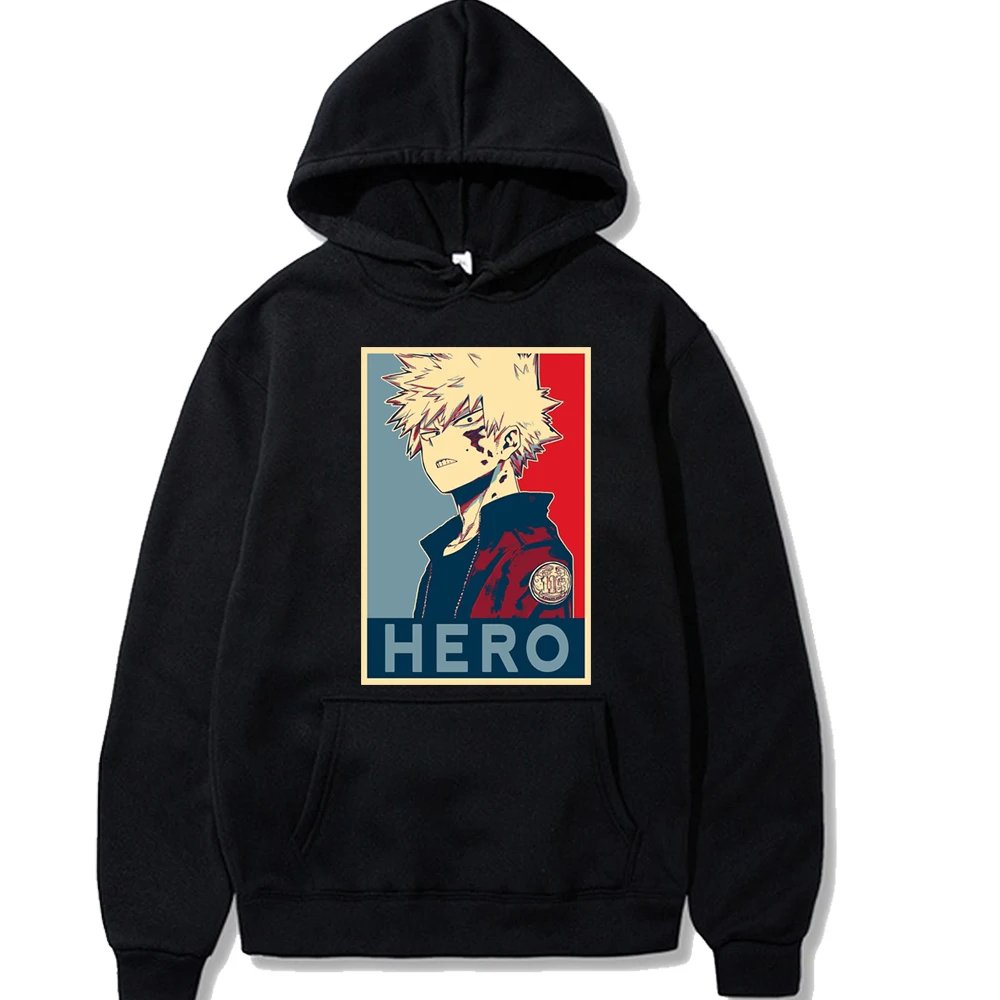 

Harajuku my hero academia Unisex Hoodies Japanese Anime Bakugou Katsuki Printed Men's Hoodie Streetwear Casual Sweatshirts