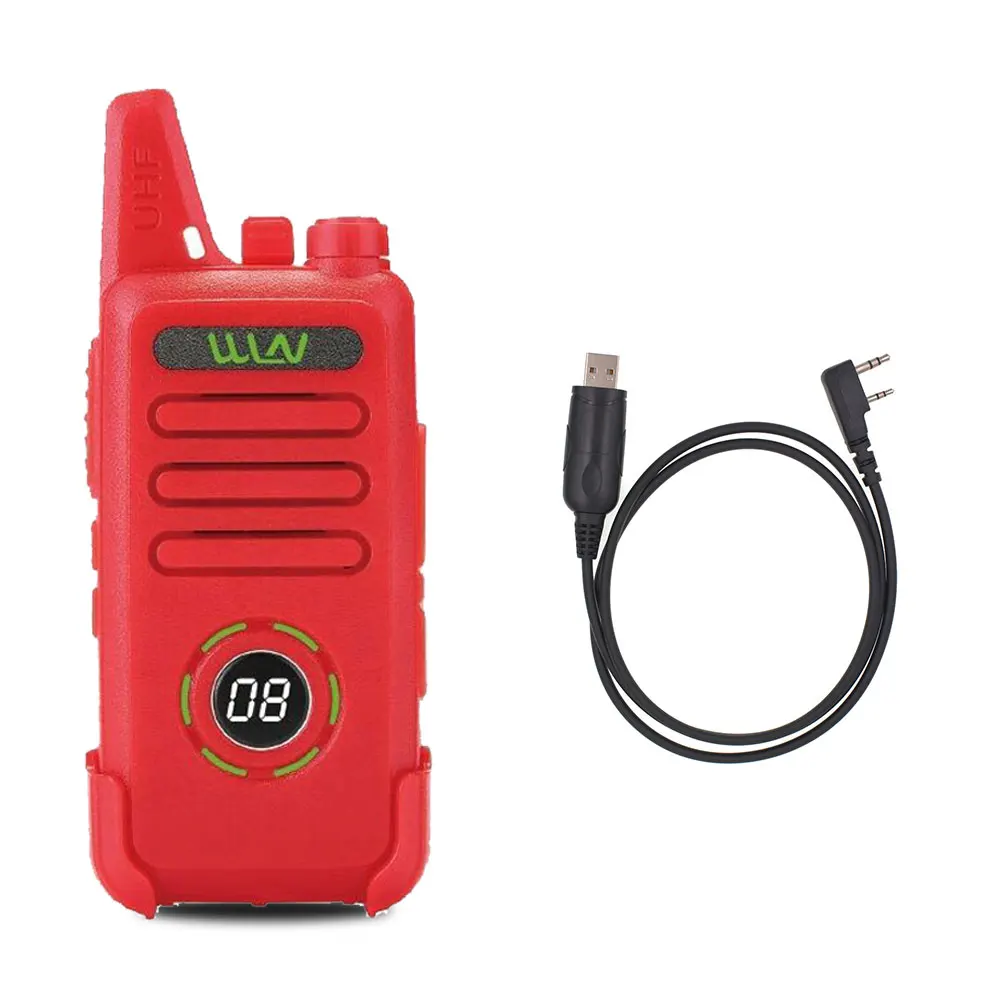 Add a cable WLN KD-C1 plus UHF 400-470MHz мини портативный fm-приемопередатчик KD-C1plus двухстороннее радио Ham коммуникатор рация со скремблером - Цвет: Add a cable