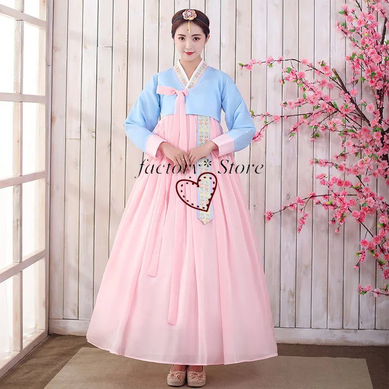 Hanbok Dress North Korea Costumes Hanfu Female Dance Clothes Ethnic Dress Court Dress Suit Korean Clothing