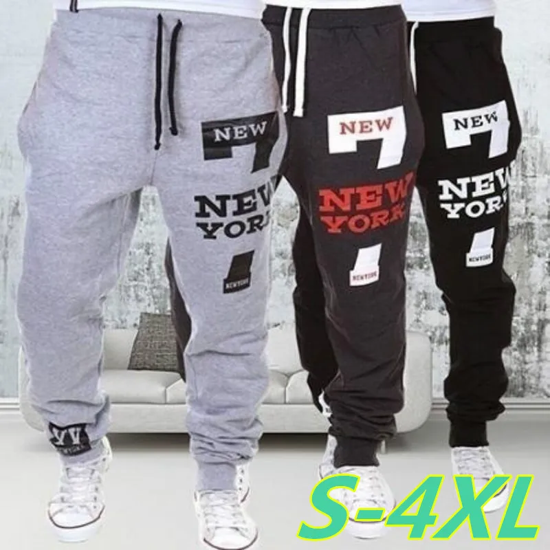 

Брюки мужские спортивные с высокой талией, джоггеры, повседневные штаны, шаровары с эластичным поясом, уличная одежда