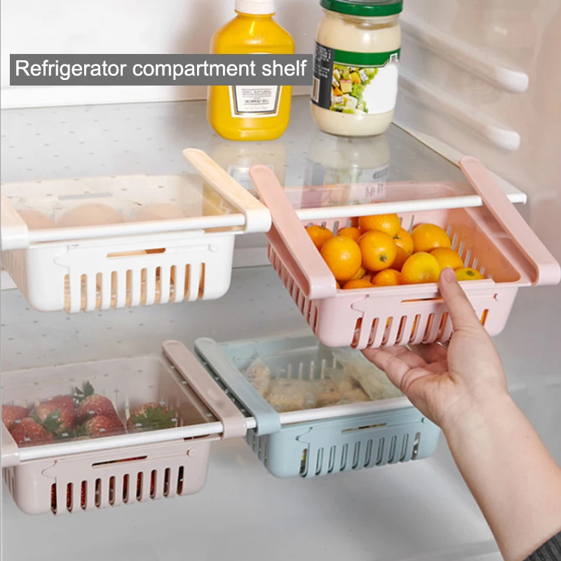 

Refrigerator Partition Layer Durable Storage Rack Fruit Vegetable Holder RERI889