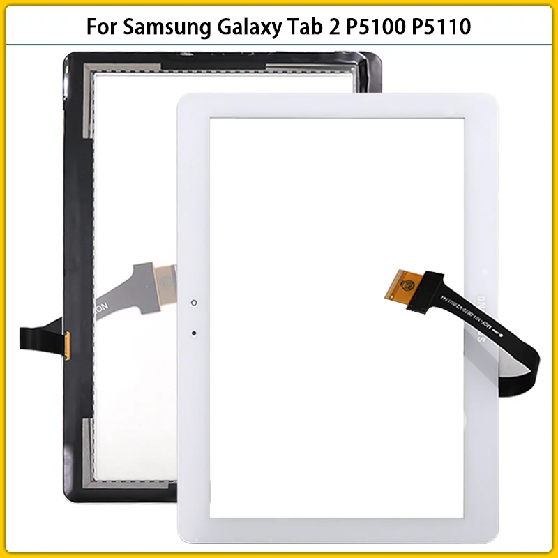 

New 10.1 inch Touchscreen For Samsung Galaxy Tab 2 GT-P5100 P5100 P5110 Touch Screen Panel Digitizer Front Glass Replacement