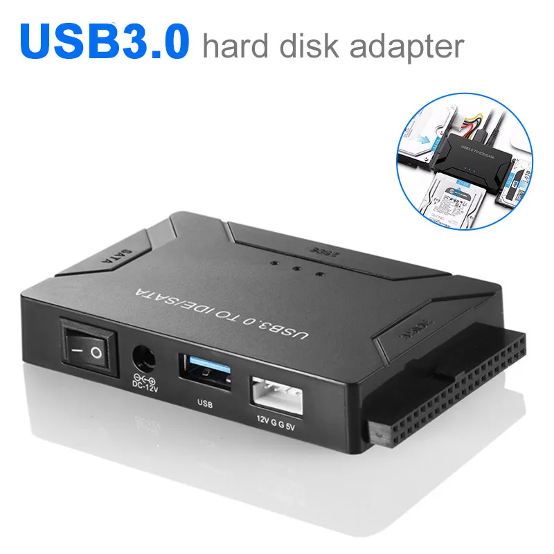 

ZUIDID EU/U.S./U.K./Australia Four-Country Specification USB 3.0 To SATA IDE ATA Data Hard Disk Adapter Data Transfer Converter