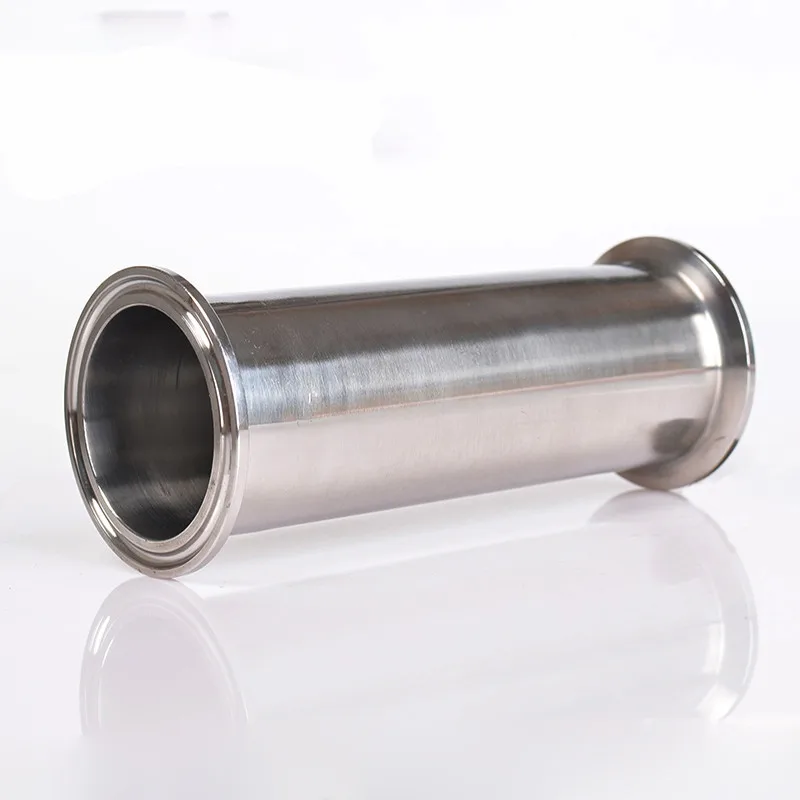 

free shipping Sanitary Tri Clamp Type Spool Tube With 51/64MM Ferrule Clamp SS304 4/6/8/12/18/24" Length Tube Thickness 1.5mm