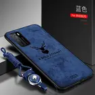 Чехол для Huawei P40 Pro Plus, роскошный мягкий силиконовый + жесткий тканевый тонкий защитный чехол с оленем для huawei p40 lite, оболочка