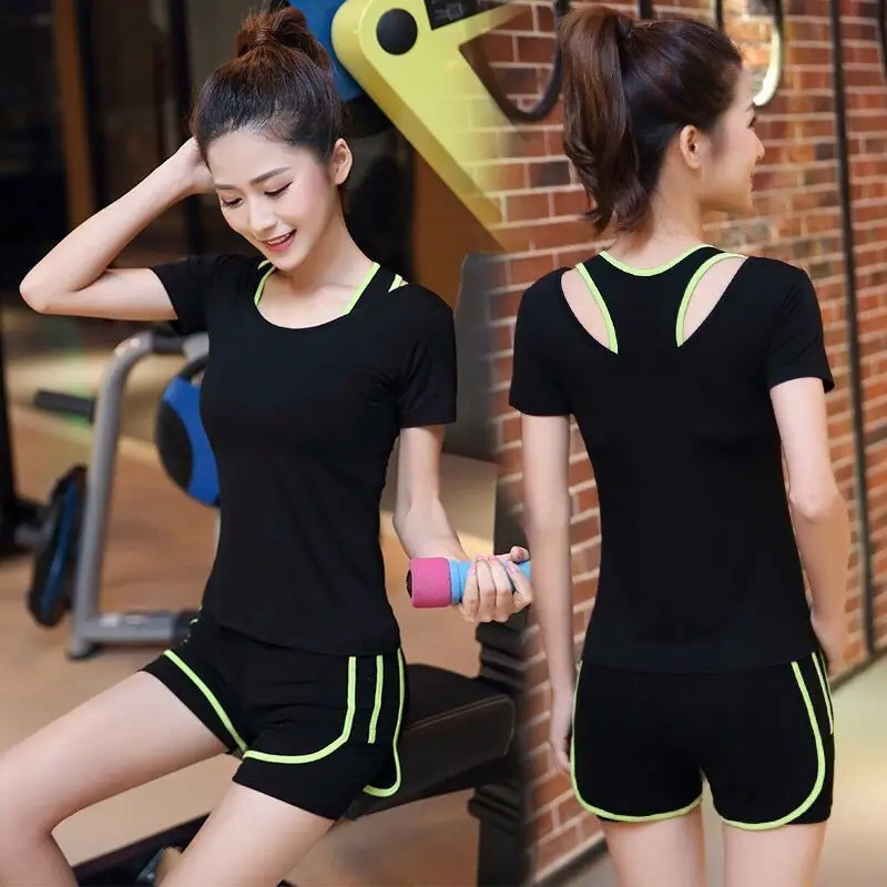 

2021 Sportswear Suit Women's Spring and Summer Yoga Suit Fitness Suit Women's Slim Fit Sports Running Yoga Suit