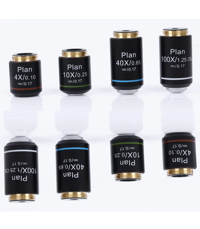 Оптический микроскоп 195 Тип 4X10X40X100X бесконечное расстояние плоское поле