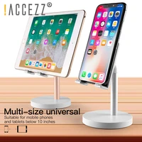 accezz universal tablet phone holder desk for iphone 11 desktop stand for cell phone live table online classes cell phone mount