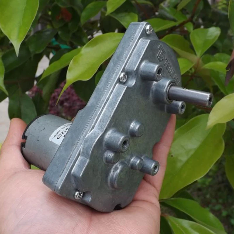 Двигатель с редуктором постоянного тока 24 В 12 В 6 в 100, с высоким крутящим моментом, диаметр вала двигателя для штор 8 мм 1, соотношение 77