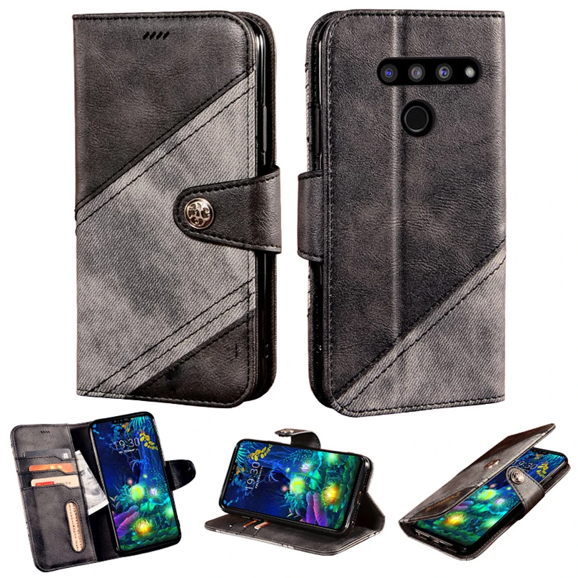 

For LG V50 Luxury wallet case back shockproof case magnetic phone leather book case for LG V50 ThinQ 5G/LG V50 ThinQ cover funda