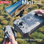 Минидрон складной чемодан маленький карманный KY905 WIFI светодиодный Радиоуправляемый квадрокоптер для детей 4k 1080p 100 М камера игрушки для мальчиков