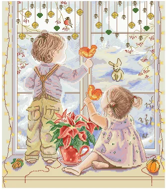 Набор для вышивки крестиком мм веер выдувается веером рукоделие 14 карат Цвет