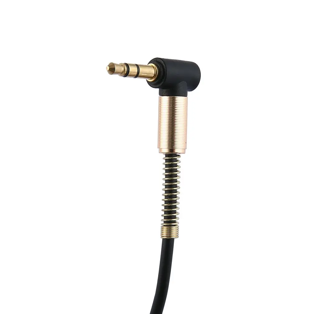 

3.5 Mm Jack 1M AUX Audio Cable Cable Gold Plug Line Cord Spring Male to Male HDMI-compatible for Phone Car Speaker Headphone