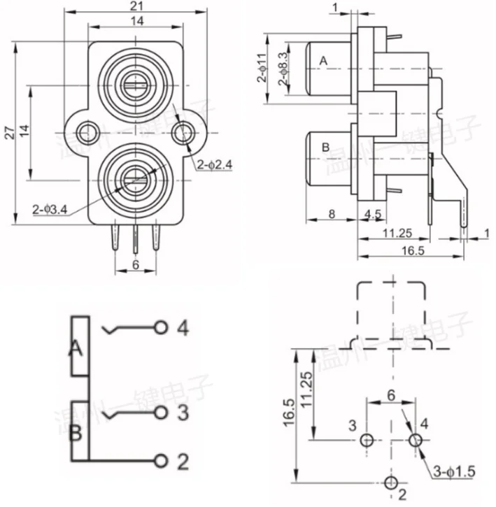 10 шт. стандартные розетки с двумя отверстиями | Обустройство дома