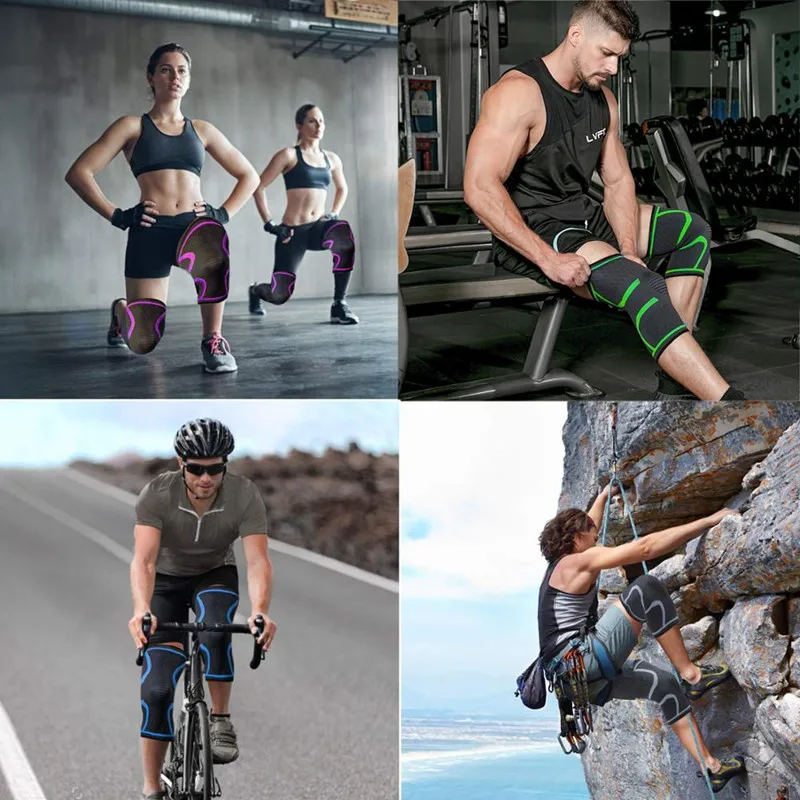 1Pcs Cycling Knee support Motorcycle Protective kneepad Sports Running Breathable Kneepad Elastic Nylon Compression Protect | Автомобили и