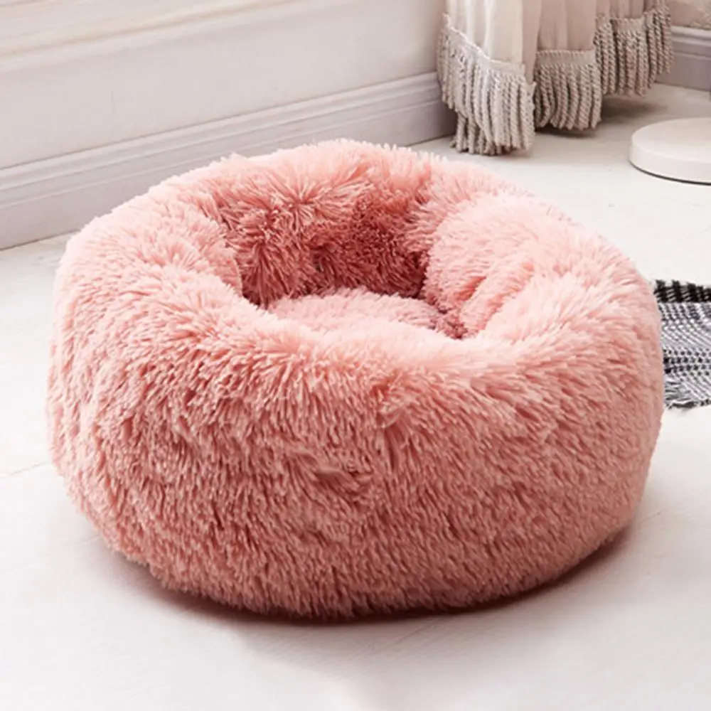 

Super Soft Dog Bed Round Washable Long Plush Dog Kennel Cat House Velvet Mats Sofa For Dog Chihuahua Dog Basket Pet Bed