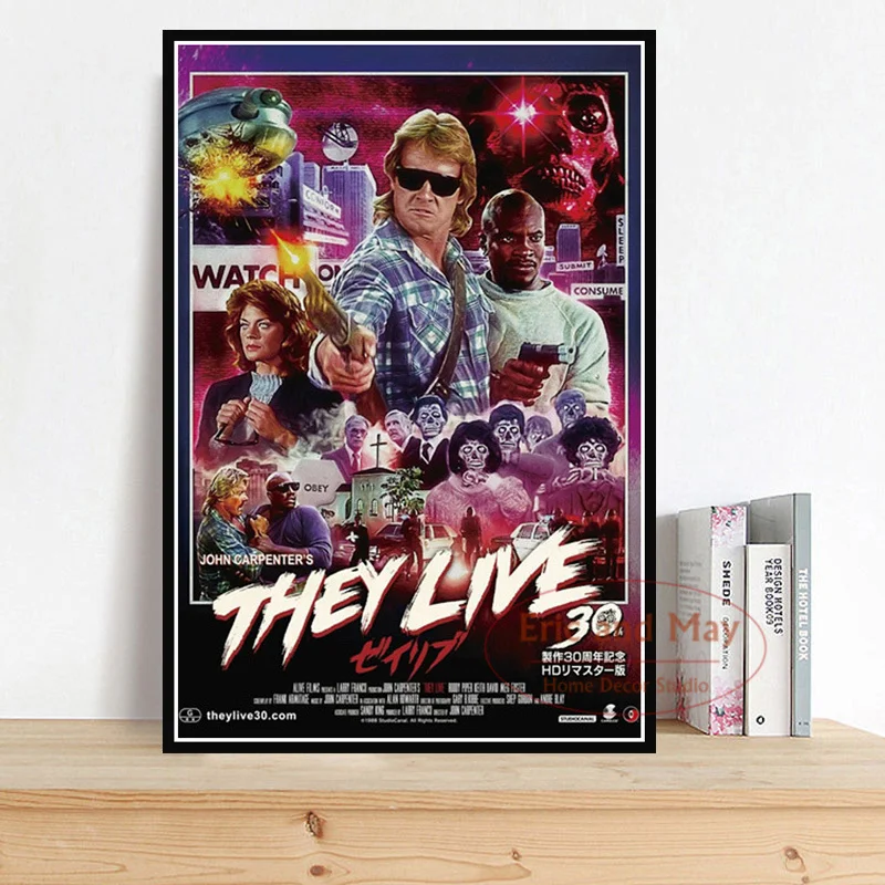 

They Live Horror Movie John Carpenter Poster And Print Canvas Paintings Picture On The Wall Decorations For Home Decor Plakat