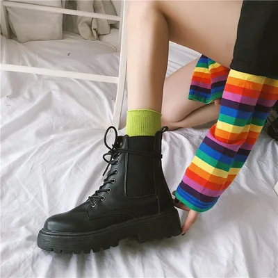 LMCAVASUN zapatos de mujer Ботинки женские mujer chaussures femme зимние ботинки женские botines mujer - Цвет: Черный