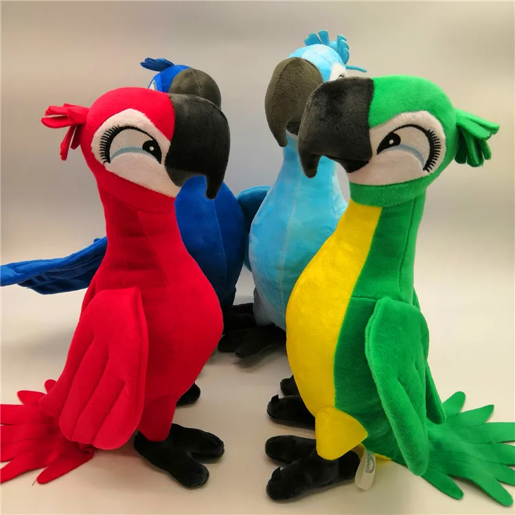 New Cute Rio Parrot Plush Toy Stand-up Doll Stuffed Macaw Bird Toys 4 Colors | Игрушки и хобби